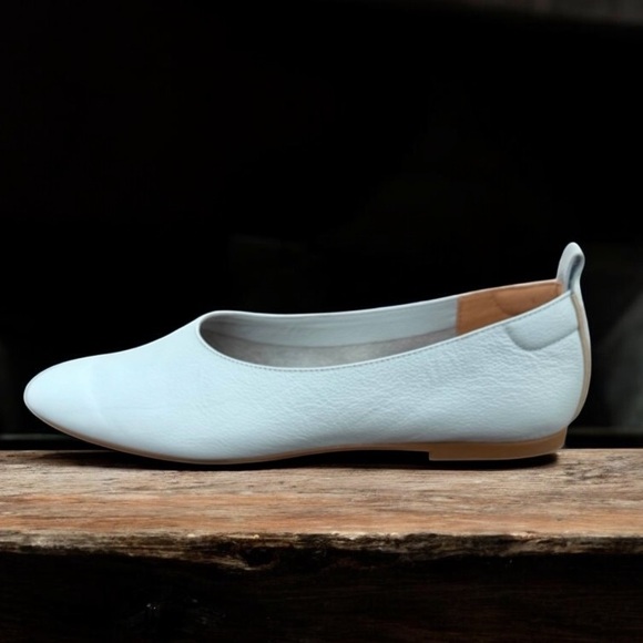 Everlane Leather Day Glove Flat Shoes Light
Blue ITALY - Picture 1 of 16